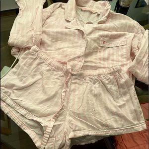 Victoria’s Secret long sleeve shorts Pajama Set